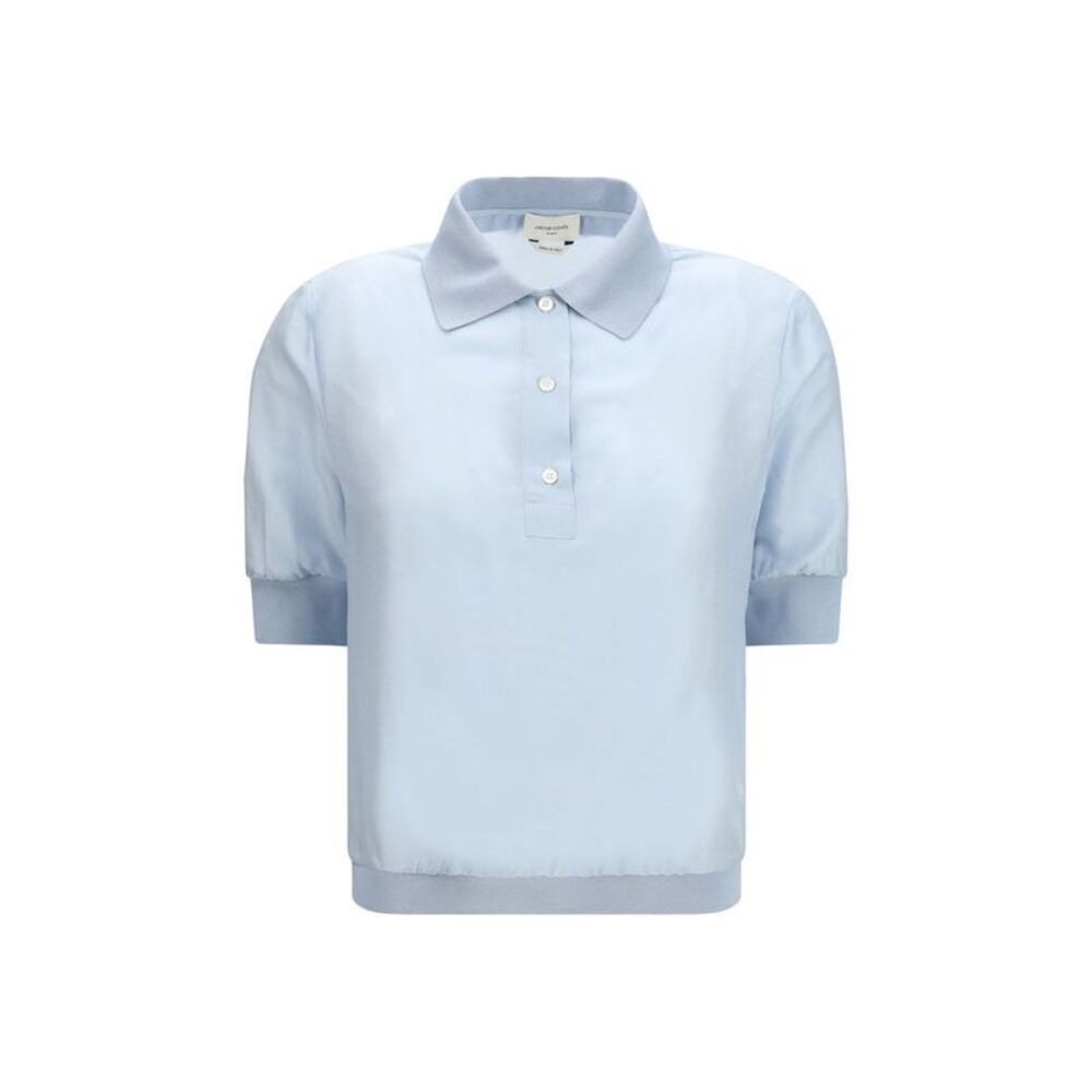 Jacob Cohen Blue Wool Oves Aries Shortsleeve Women's Shirt